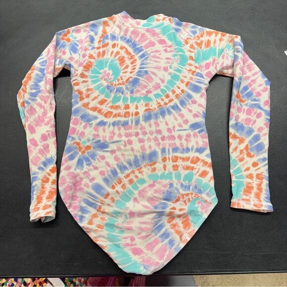 J Crew Crewcuts girls Colorful Tie-Dye Rashguard - Picture 6 of 6